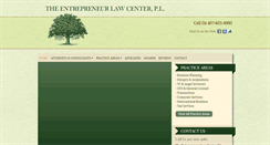 Desktop Screenshot of entrepreneurlawctr.com