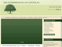 Tablet Screenshot of entrepreneurlawctr.com